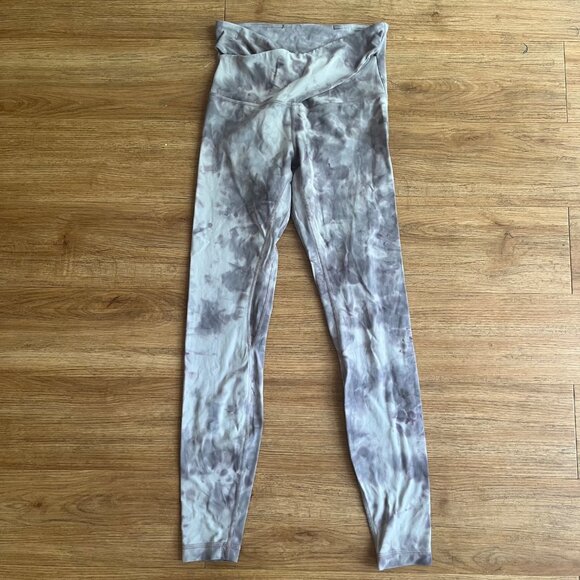 Lululemon Athletic Align HR Cross Waist Yoga Pants 28” DD Stargaze Grey Size 6 - Picture 1 of 9